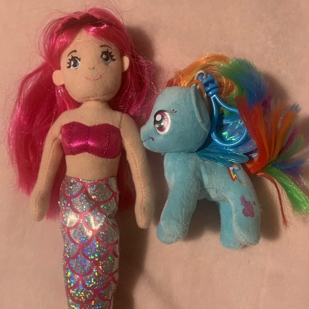 Mermaid and Rainbow pony